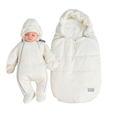 Конверт и Комбинезон размер 56-68 Luxury Baby РП-0025-31 молочный айвори 1